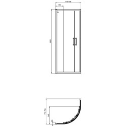 ЗАОБЛЕНА ДУШ КАБИНА CONNECT 2  - K9252V3, K9251V3, K9250V3